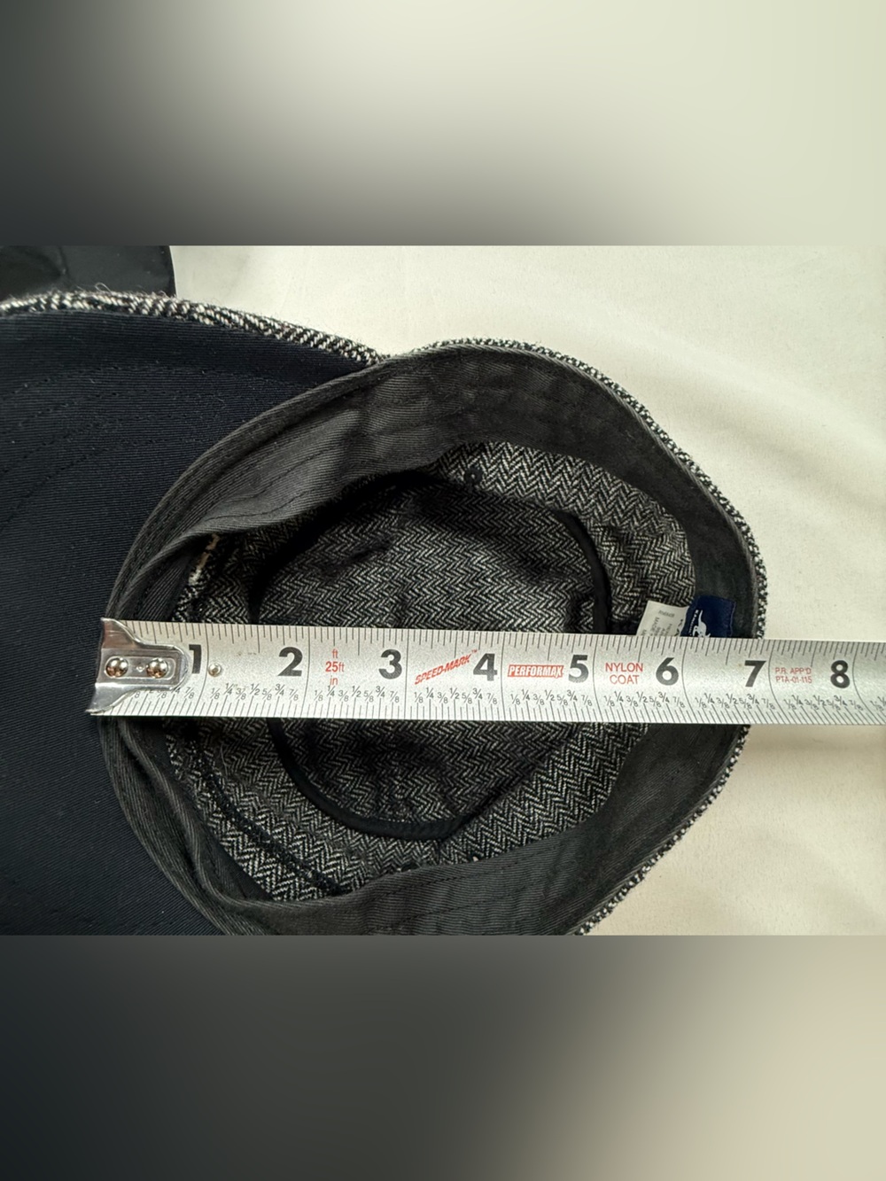 Kangol Black & White Herringbone Cadet Cap - Picture 6 of 6